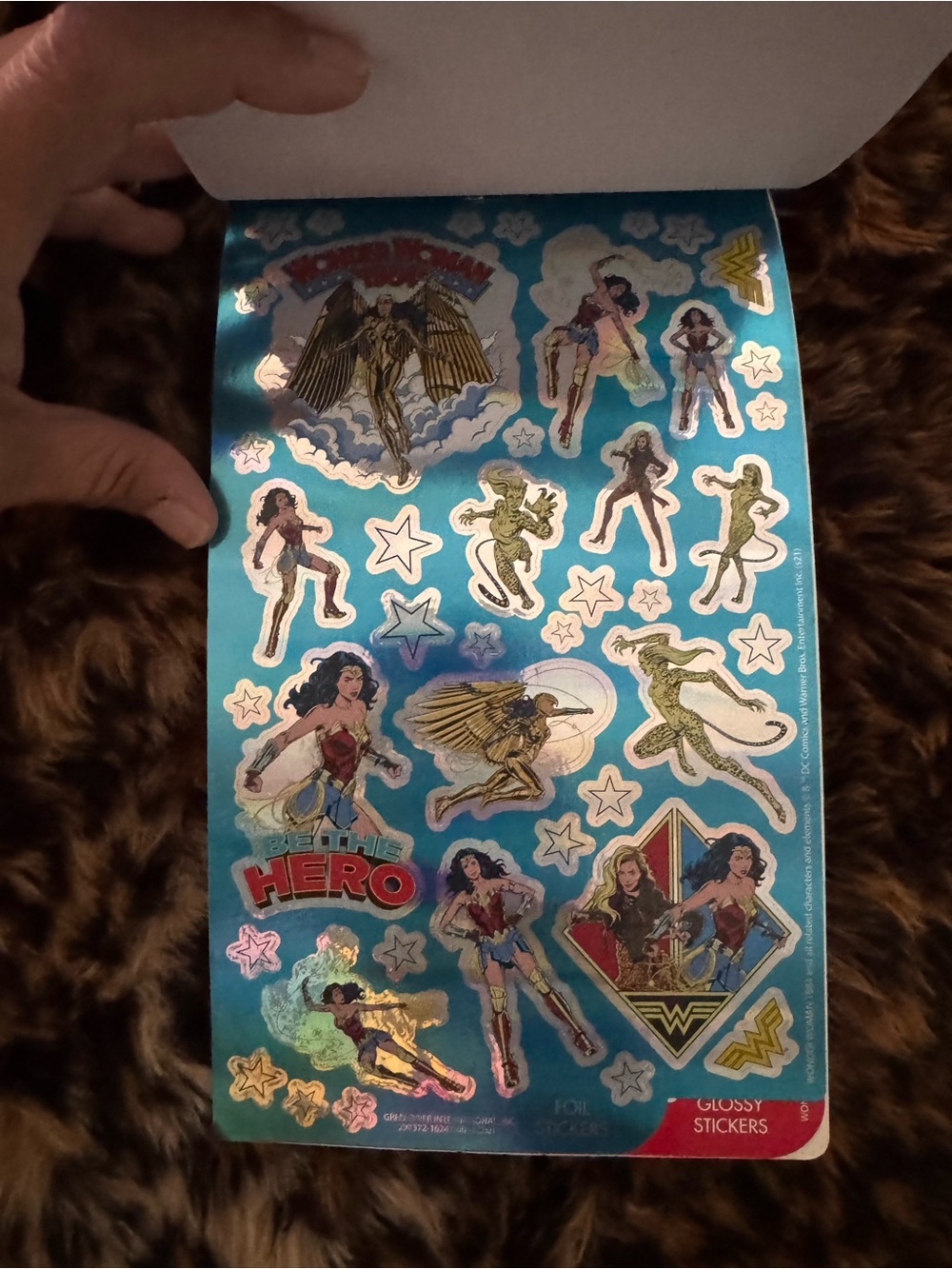 Wonder Woman Sticker Pack - Pink/Gold Sticker Sheets - Picture 4 of 5